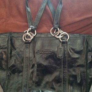 Coach patent leather handbag